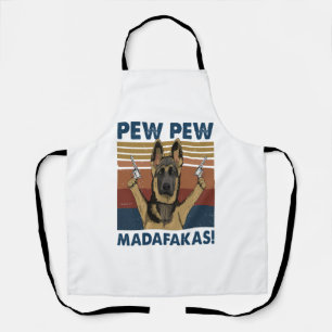DELANTAL PERRO TIR TIR MADAFAKAS VINTAGE RETRO  