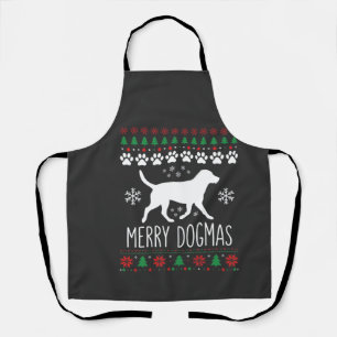 Delantal Perro Vector de Navidad de Dogmas Alegres
