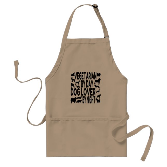 Delantal Perro vegetariano (Frente)