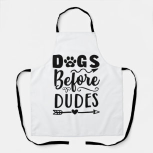 Delantal Perros antes de dudes
