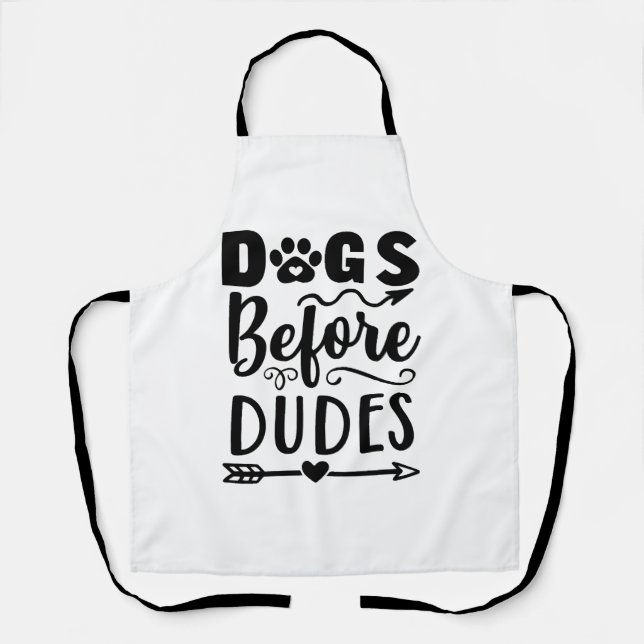 Delantal Perros antes de dudes (Anverso)