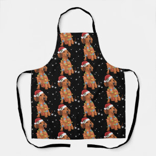 Delantal Perros Dachshund Árbol Navidad Xmas Mascota Perro 