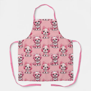 Delantal Perros rosados lindos