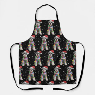 Delantal Perros Schnauzer Árbol Navidad Xmas Mascota Animal