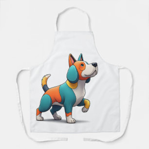 Delantal Personaje de perro de dibujos animados en 3D de va