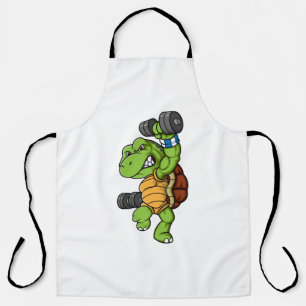 Delantal personaje tortuoso con pesos de campanas suaves
