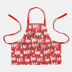 Delantal Personalice el Apron de feriado de los Navidades H