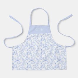 Delantal Personalised Blue Paint Strokes Pattern Apron