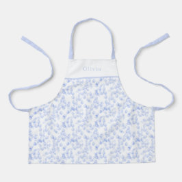 Delantal Personalised Blue Paint Strokes Pattern Apron