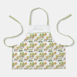 Delantal Personalised Cars Pattern Apron.