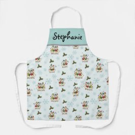 Delantal Personalised Christmas Goose Carol Singers Apron