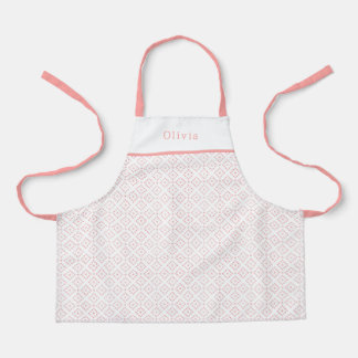Delantal Personalised Pink Dot Shapes Apron.