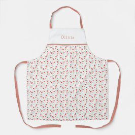 Delantal Personalised Pretty Poppy Pattern Apron