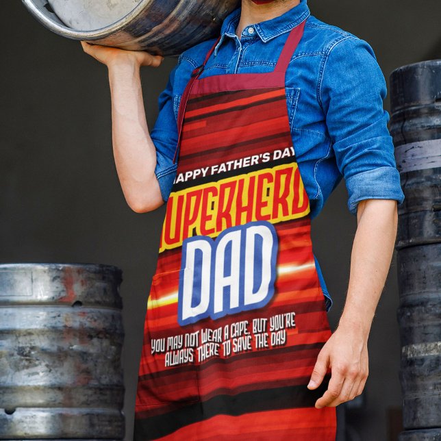 Delantal Personaliza a SuperHero Dad (Subido por el creador)