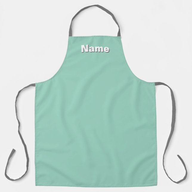 Delantal Personaliza Cafe Coffee Shop Aqua (Anverso)