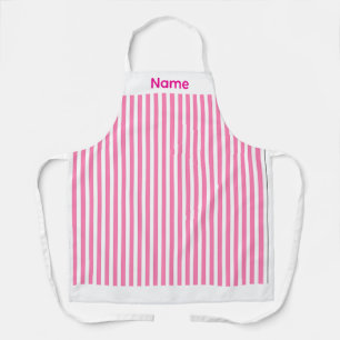 Delantal Personaliza Candy Stripe Rosa