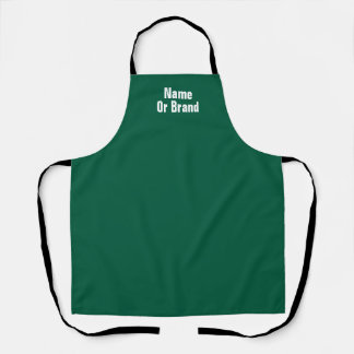 Delantal Personaliza con Chef Verde de Marca de Nombre de C