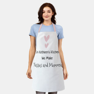 Delantal Personaliza Corazón Rosa Desordenes Recuerdos Mamá