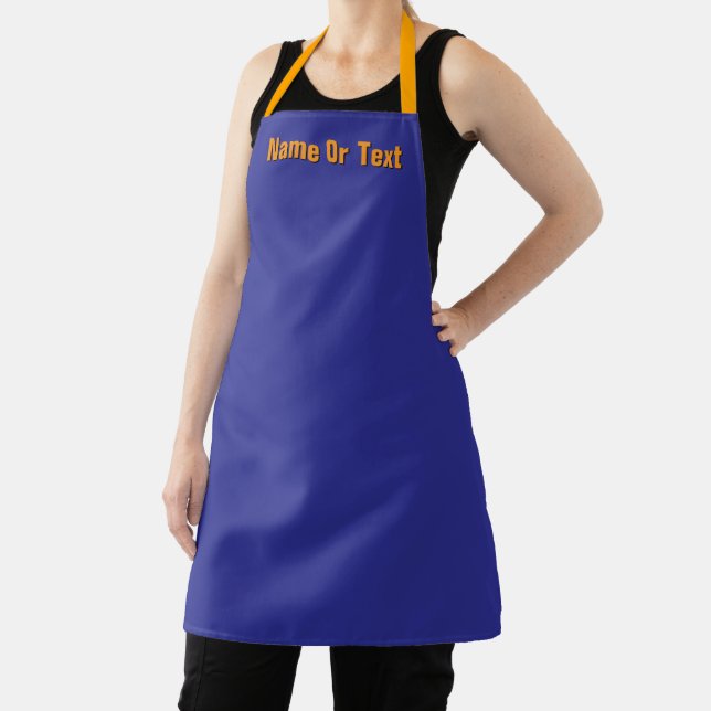 Delantal Personaliza Deep Blue Kitchen Chef Baker Craft  (in situ)