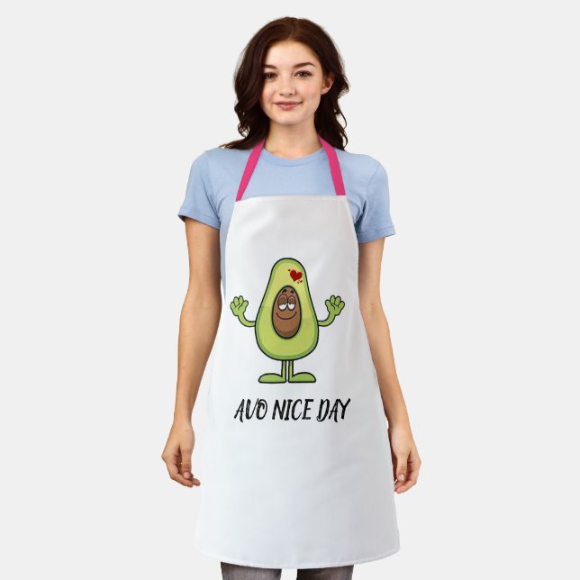 Delantal Personaliza el aguacate Avo Niza Baker Chef Apron (Gastado)