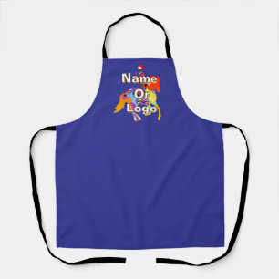 Delantal Personaliza El Caballo Y El Jinete Azul Chef