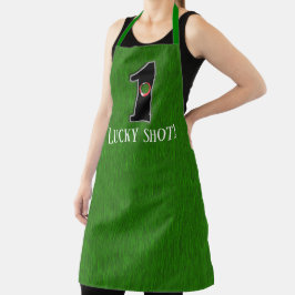 Delantal Personaliza este Lucky Golfer Hole en un solo dise