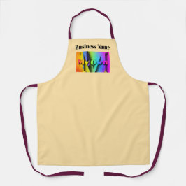 Delantal Personaliza Mi Propio Café Tienda de Café Beige