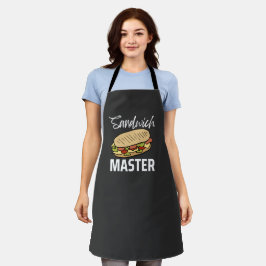 Delantal Personaliza Sandwich Master Deli Sub Amante Sandwi