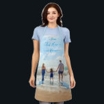 Delantal Personaliza tu foto con texto Personalizado<br><div class="desc">Aprones de texto y fotos de personalizado - Único su propio diseño - Familia personalizada / Amigos o regalo personal de Apron - Añadir su texto y foto - Redimensionar y mover o eliminar / añadir elementos / texto con la herramienta Personalización ! Elija fuentes / tamaño / color! Buena...</div>