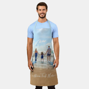 Delantal Personaliza tu foto con texto Personalizado