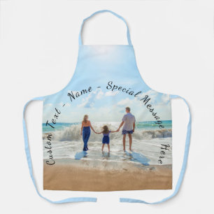 Delantal Personaliza tu foto con texto Personalizado