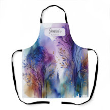 Personalizable acuarela Resumen Árboles Estudio de