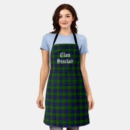 Delantal Personalizable Clan Sinclair Tartan