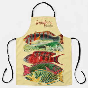 Delantal Personalizable de peces tropicales