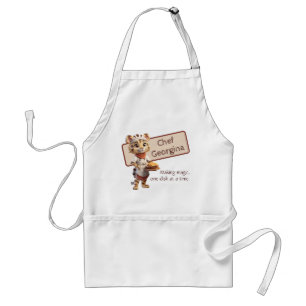Delantal Personalizable de tigre de chef animal