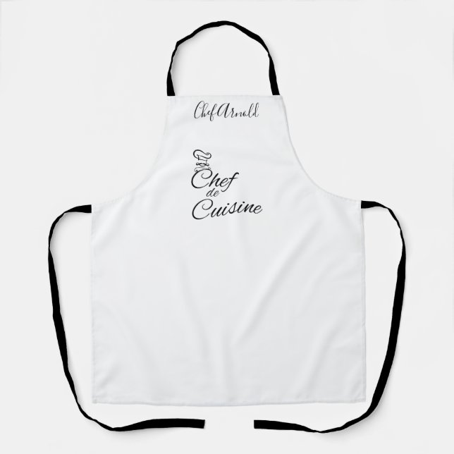 Delantal Personalizable del chef de cocina Apron (Anverso)
