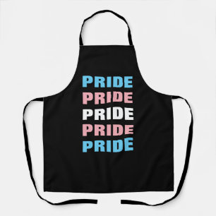 Delantal PERSONALIZABLE del orgullo transgénero LGBTQ repit
