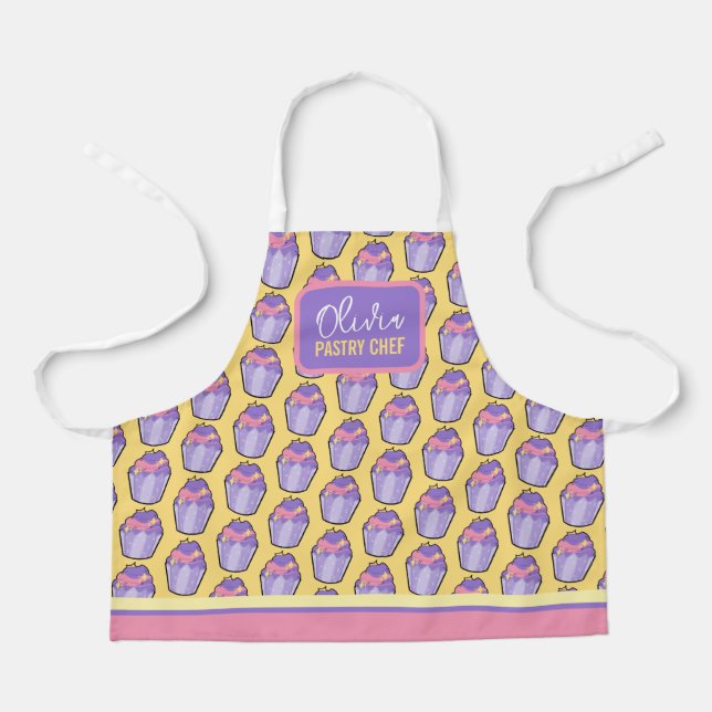 Delantal Personalizable divertido pastelito cocina apron pa (Anverso)