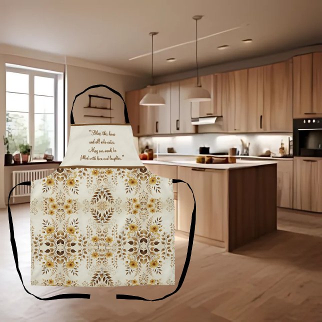 Delantal Personalizable Floral de Casa de Campo (Subido por el creador)