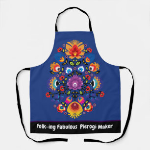 Delantal Personalizable Folk-ing Fabulous Pierogi maker