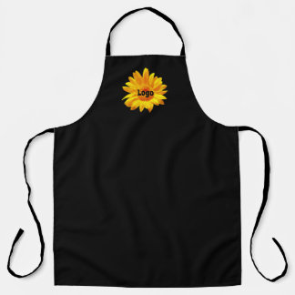 Delantal Personalizable girasol amarillo negro flor floral