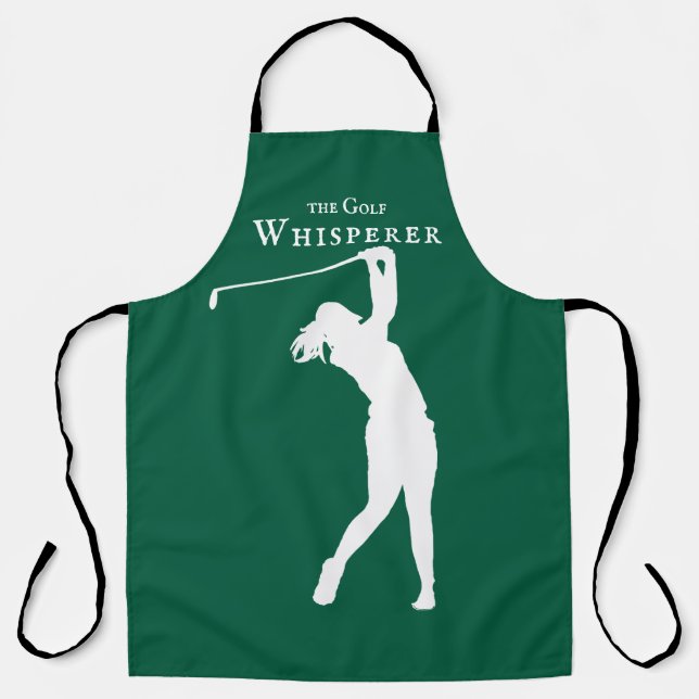 Delantal Personalizable Golfer Apron, Quotes Golf Whisperer (Anverso)
