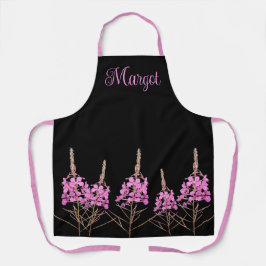 Delantal Personalizable Margot nombre bonito retro floral r
