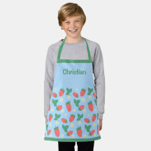 Delantal personalizable Mini Strawberry Blossom