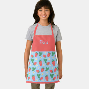 Delantal personalizable Mini Strawberry Blossom