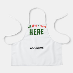 DELANTAL PERSONALIZABLE MODERNO ESTILO BLANCO VERIFICADO MA