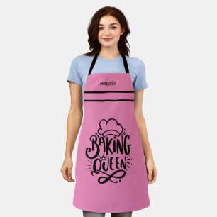 Delantal Personalizable Nombre Baking Queen