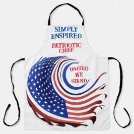 Delantal Personalizable Patriótico Chef Sencillamente Espia