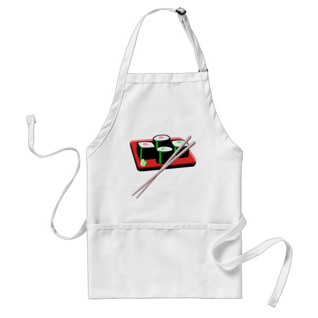 Delantal Personalizable Sushi Chef Apron 1 - Añadir tu text (Frente)