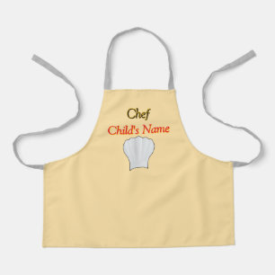 Delantal Personalización de la artesanía del chef para niño